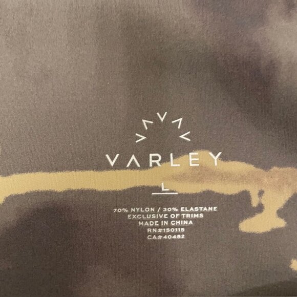 Varley Luna High Rise Leggings in Golden Tie Dye Size Large - Picture 12 of 14